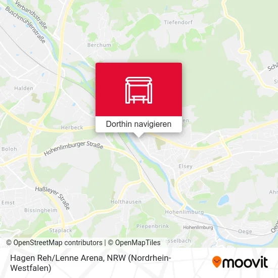 Hagen Reh/Lenne Arena Karte