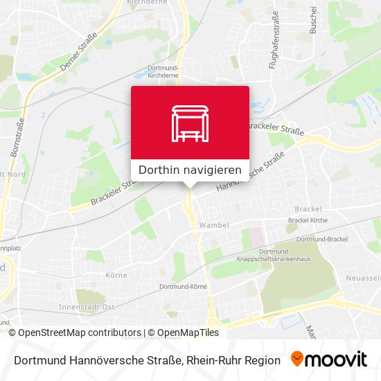 Dortmund Hannöversche Straße Karte