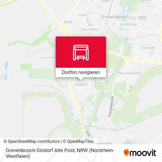 Grevenbroich Gindorf Alte Post Karte