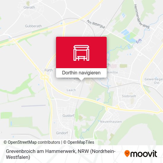 Grevenbroich am Hammerwerk Karte