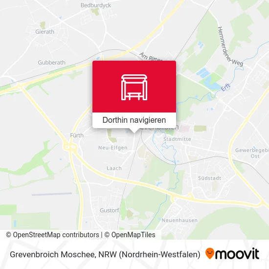 Grevenbroich Moschee Karte