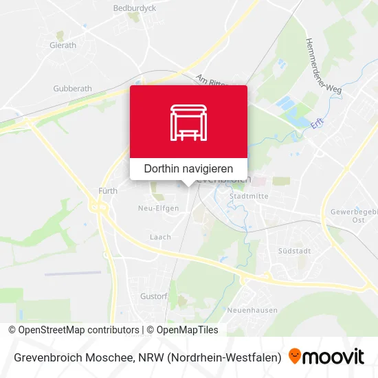 Grevenbroich Moschee Karte