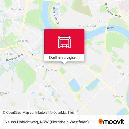 Neuss Habichtweg Karte