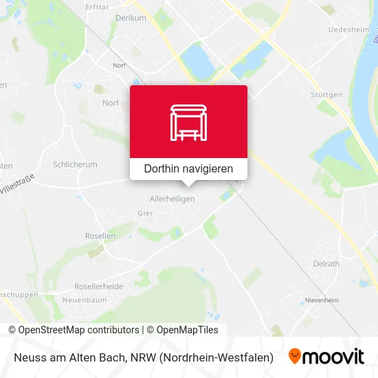 Neuss am Alten Bach Karte