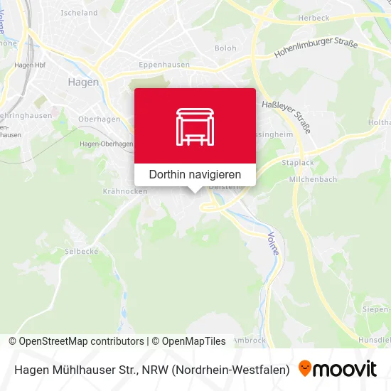 Hagen Mühlhauser Str. Karte