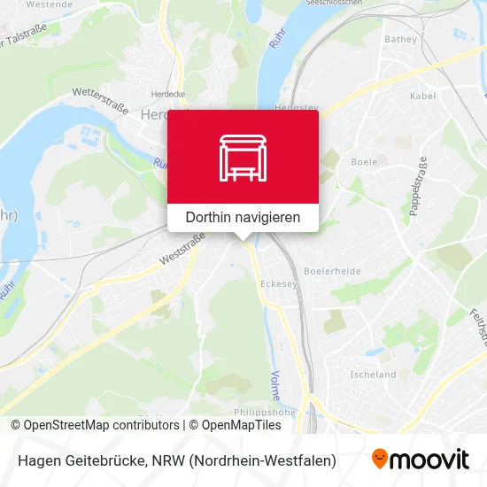 Hagen Geitebrücke Karte