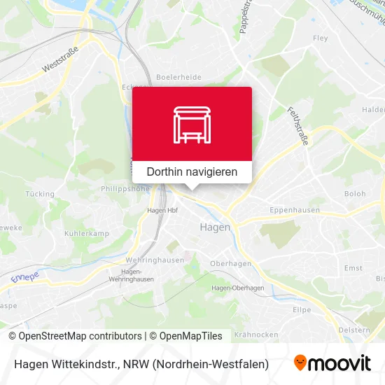 Hagen Wittekindstr. Karte