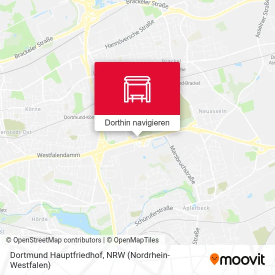 Dortmund Hauptfriedhof Karte