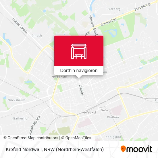 Krefeld Nordwall Karte
