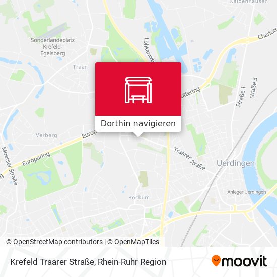 Krefeld Traarer Straße Karte