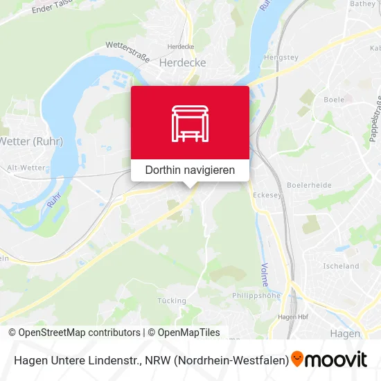 Hagen Untere Lindenstr. Karte