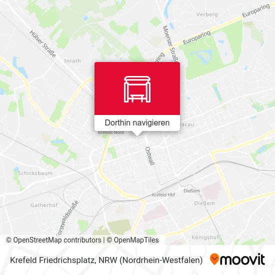 Krefeld Friedrichsplatz Karte