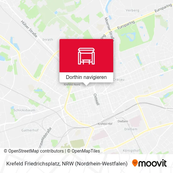 Krefeld Friedrichsplatz Karte