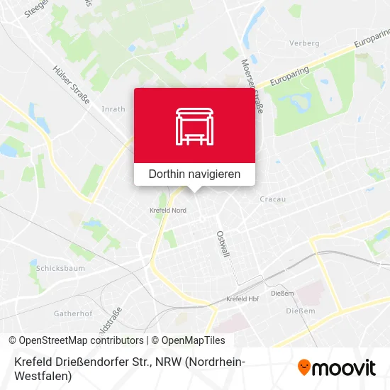 Krefeld Drießendorfer Str. Karte