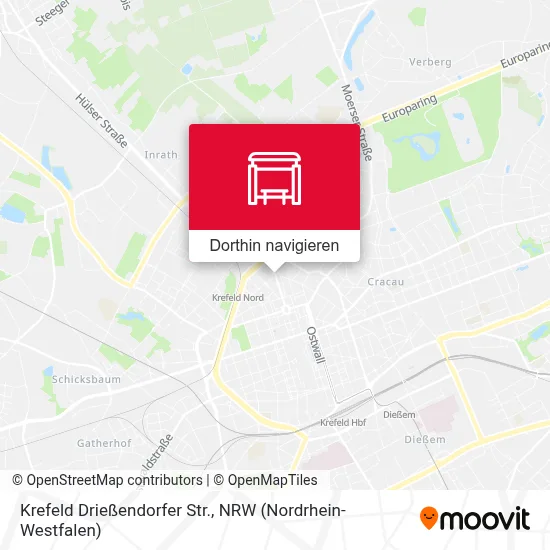 Krefeld Drießendorfer Str. Karte