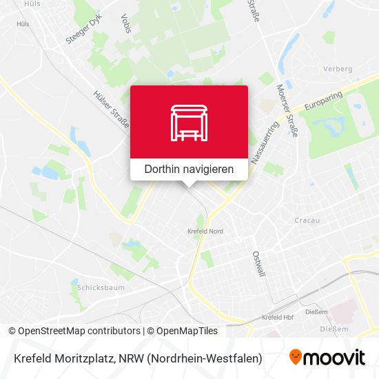 Krefeld Moritzplatz Karte