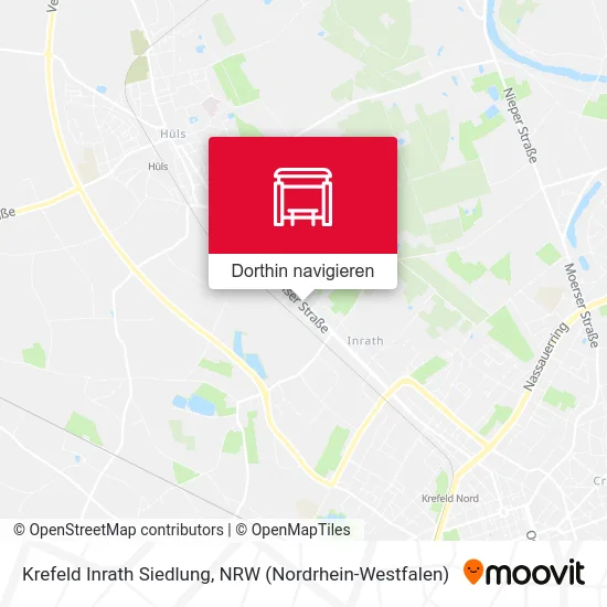 Krefeld Inrath Siedlung Karte