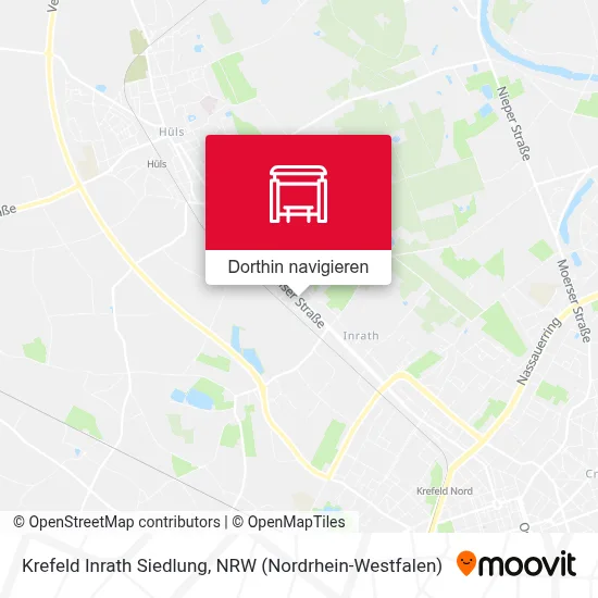 Krefeld Inrath Siedlung Karte