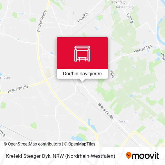 Krefeld Steeger Dyk Karte
