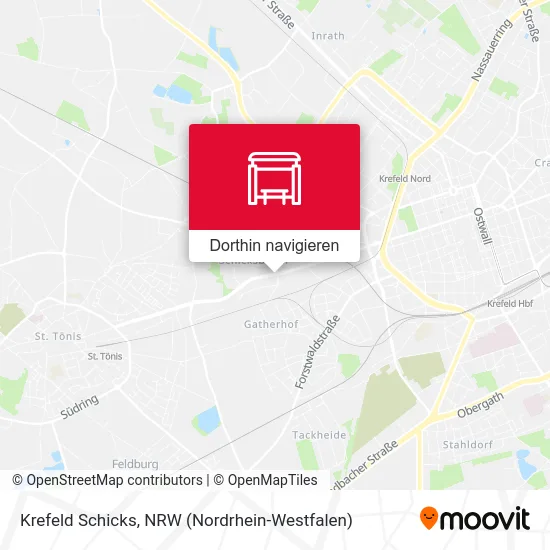 Krefeld Schicks Karte
