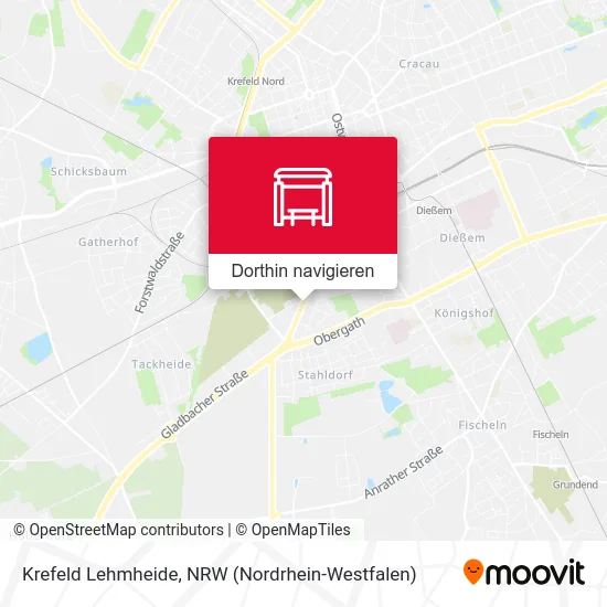Krefeld Lehmheide Karte
