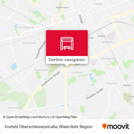 Krefeld Oberschlesienstraße Karte