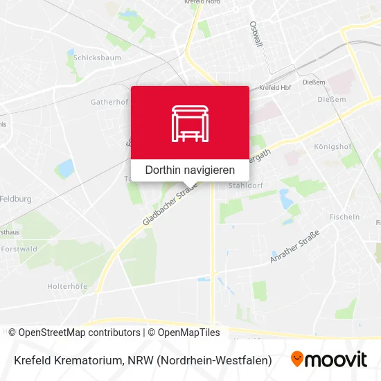 Krefeld Krematorium Karte