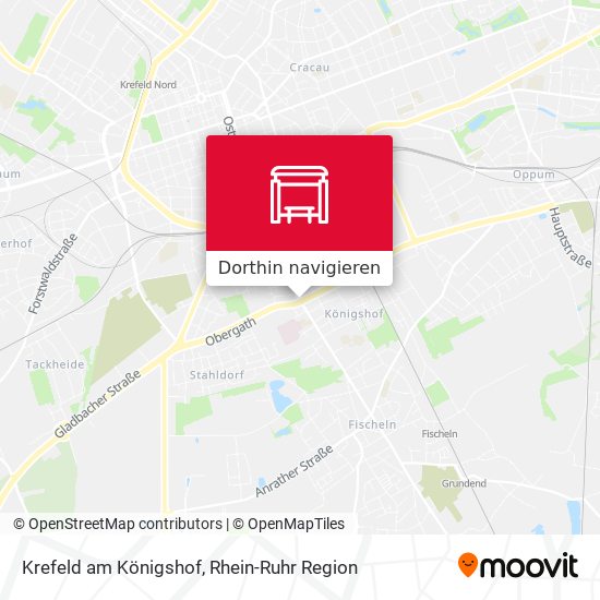 Krefeld am Königshof Karte