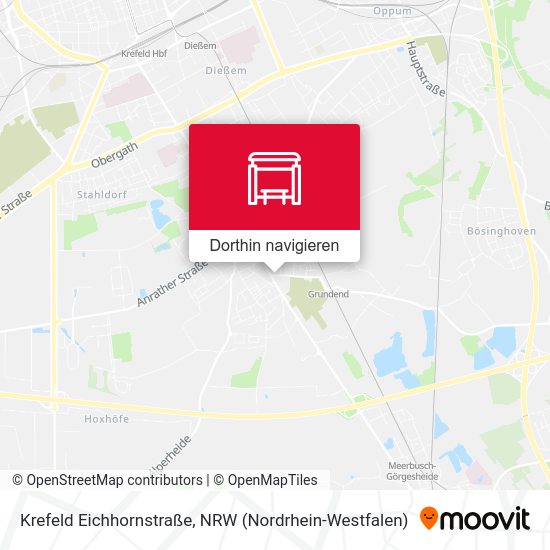 Krefeld Eichhornstraße Karte