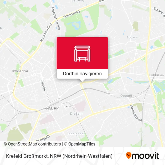 Krefeld Großmarkt Karte