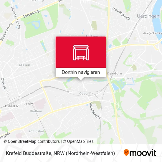 Krefeld Buddestraße Karte