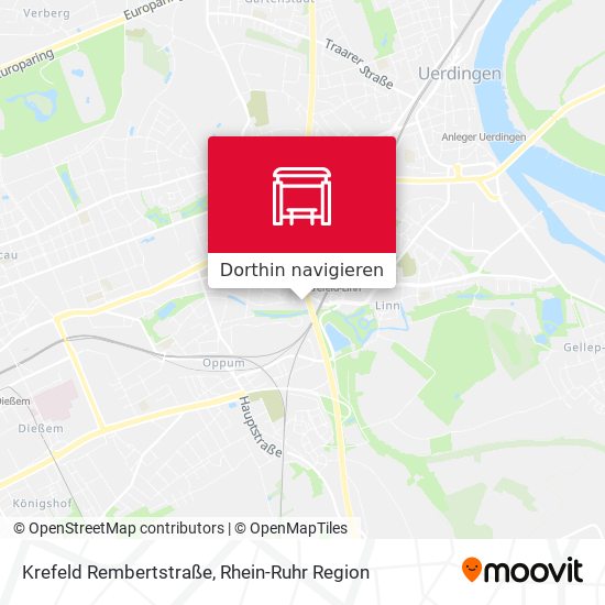 Krefeld Rembertstraße Karte