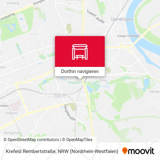 Krefeld Rembertstraße Karte