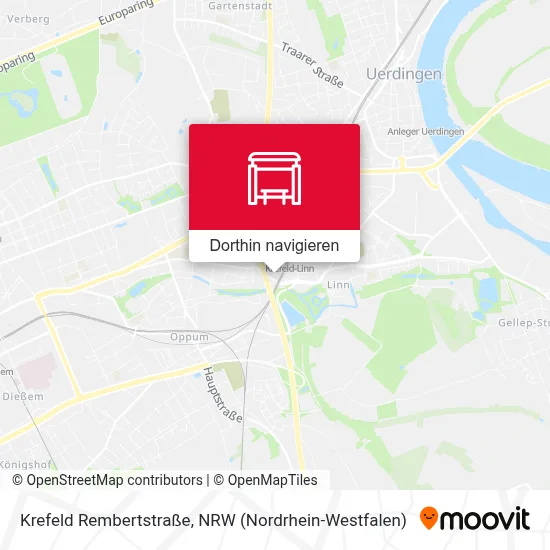 Krefeld Rembertstraße Karte