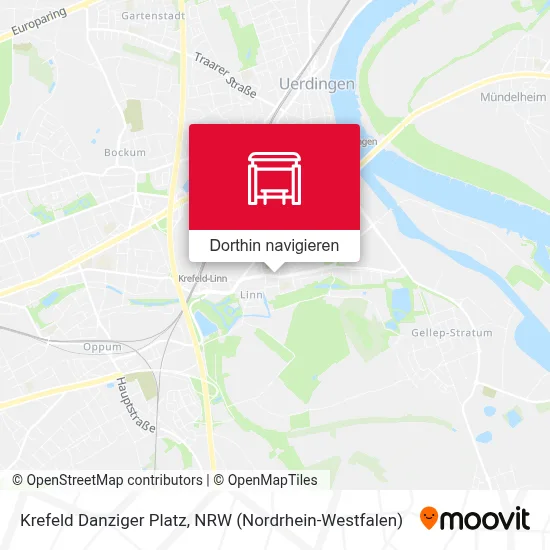 Krefeld Danziger Platz Karte