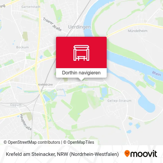Krefeld am Steinacker Karte
