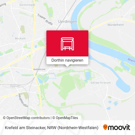 Krefeld am Steinacker Karte