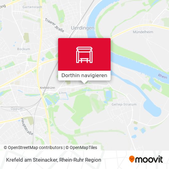 Krefeld am Steinacker Karte