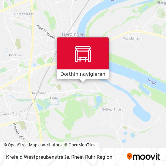 Krefeld Westpreußenstraße Karte