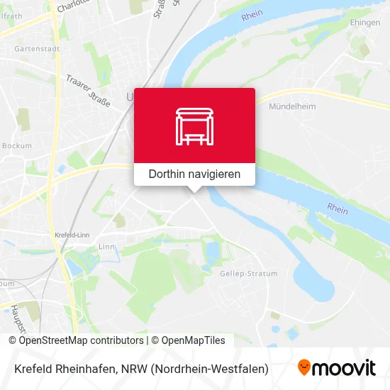 Krefeld Rheinhafen Karte