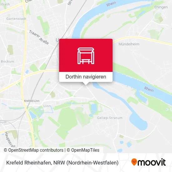 Krefeld Rheinhafen Karte