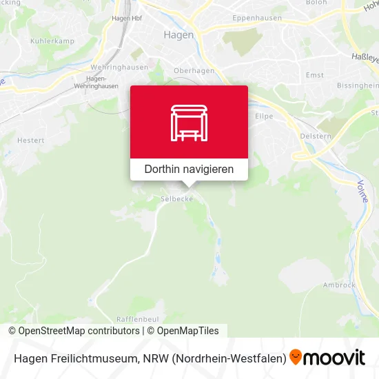 Hagen Freilichtmuseum Karte