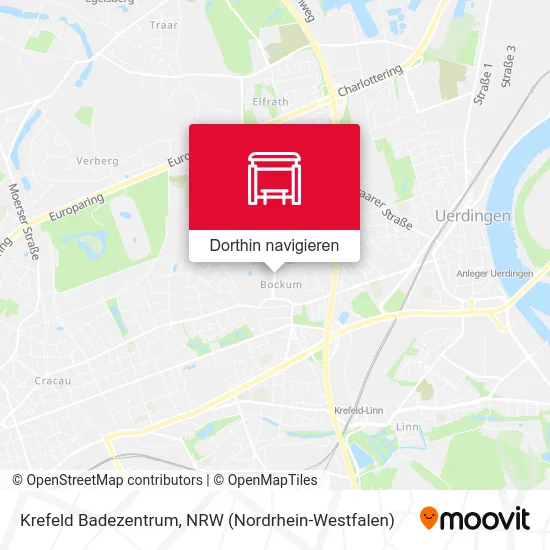 Krefeld Badezentrum Karte