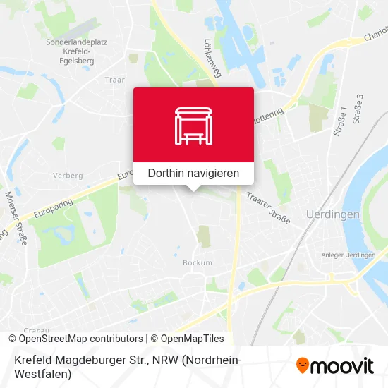 Krefeld Magdeburger Str. Karte