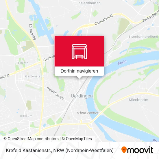 Krefeld Kastanienstr. Karte