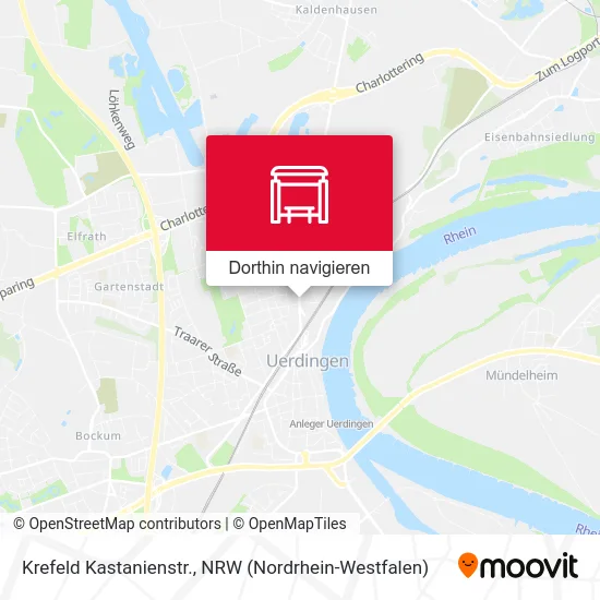 Krefeld Kastanienstr. Karte