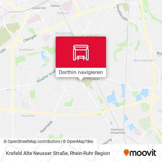 Krefeld Alte Neusser Straße Karte