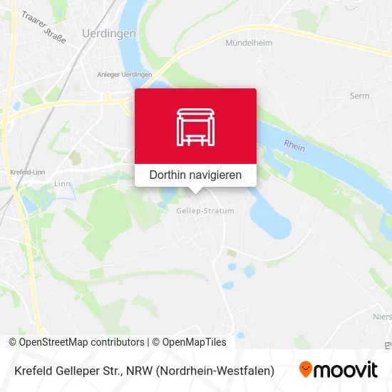 Krefeld Gelleper Str. Karte