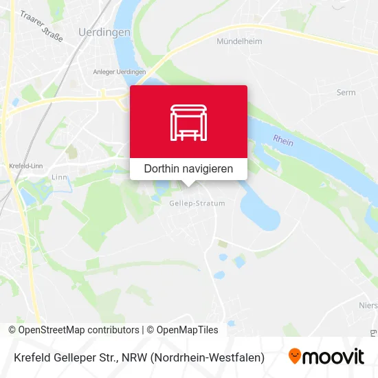 Krefeld Gelleper Str. Karte