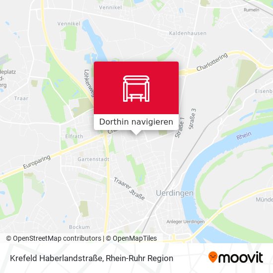 Krefeld Haberlandstraße Karte